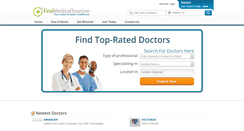 Desktop Screenshot of findmedicaltourism.com