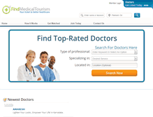 Tablet Screenshot of findmedicaltourism.com